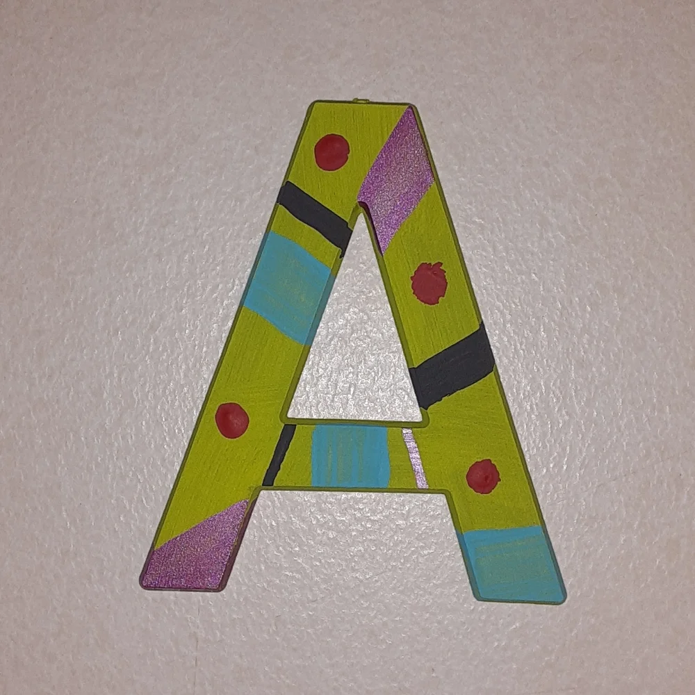 🌞HANDPAINTED INITIAL LETTER A